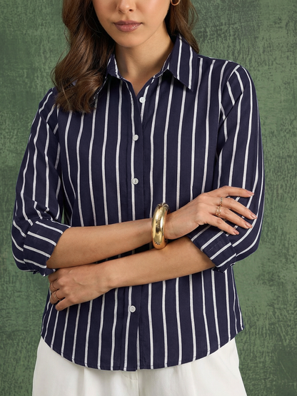 Pure Cotton Striped Shirt