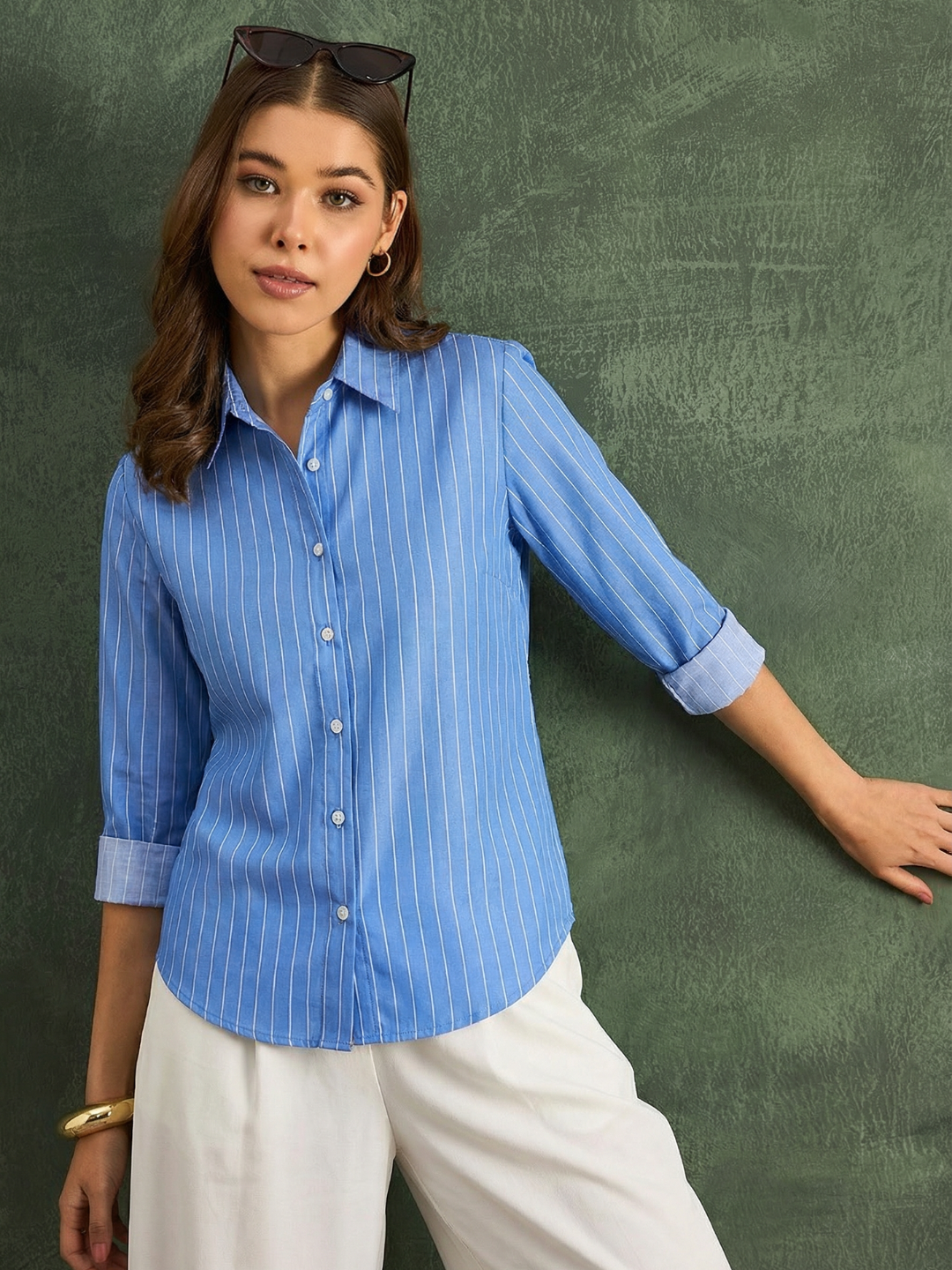 Pure Linen Striped Shirt