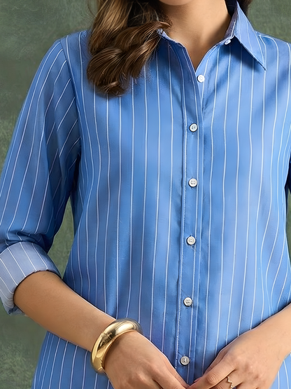 Pure Linen Striped Shirt