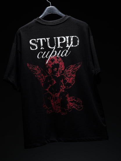 Black Stupid Cupid T-shirt