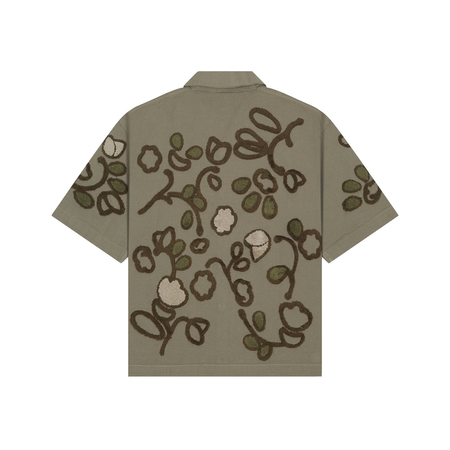 JUTE BLOOM EMBROIDERY SHIRT