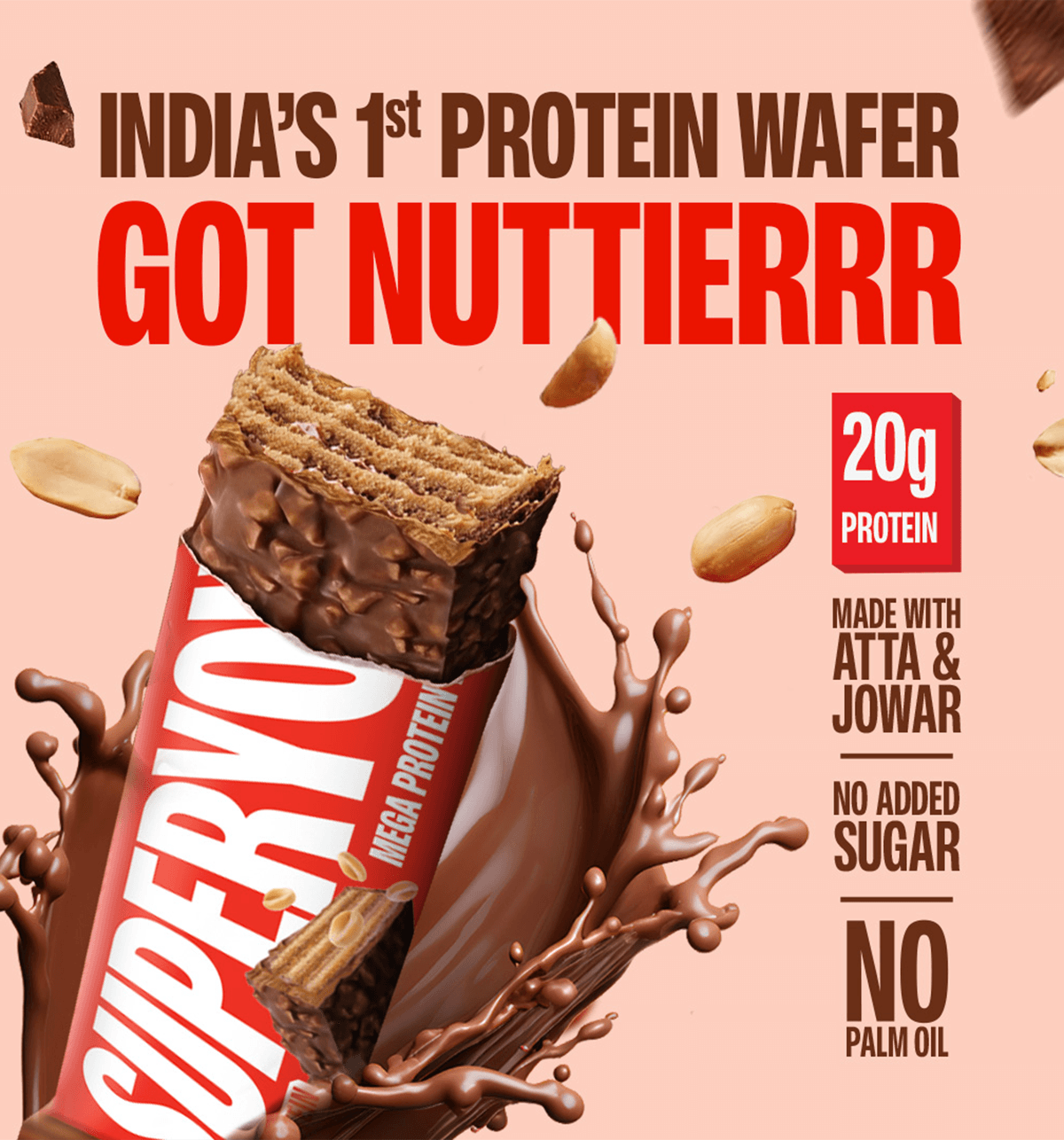 SuperYou Nutty Chocolate Protein Wafer | SUPERYOU at Broadway