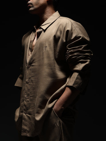 Mocha Brew Linen Shirt