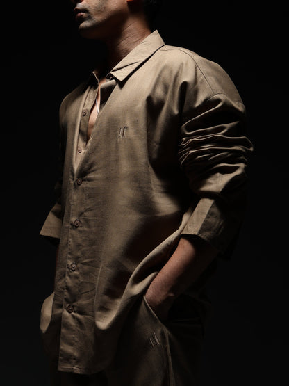 Mocha Brew Linen Shirt