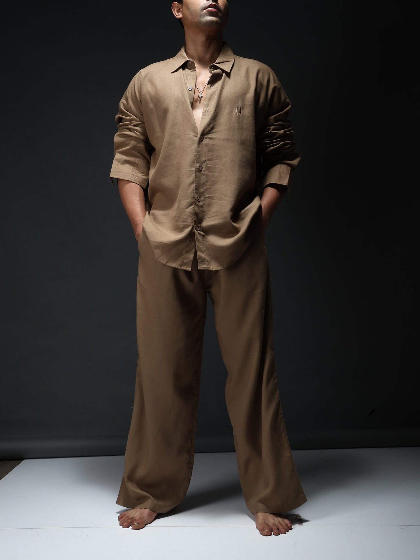 Mocha Brew Linen Shirt