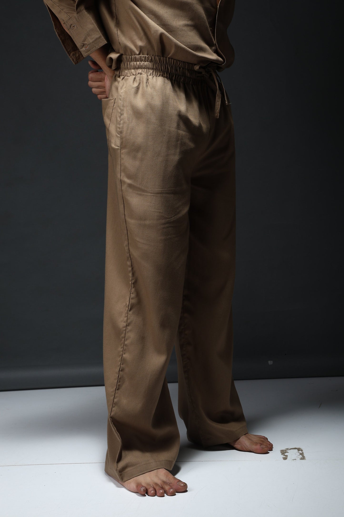 Mocha Brew Linen Pants