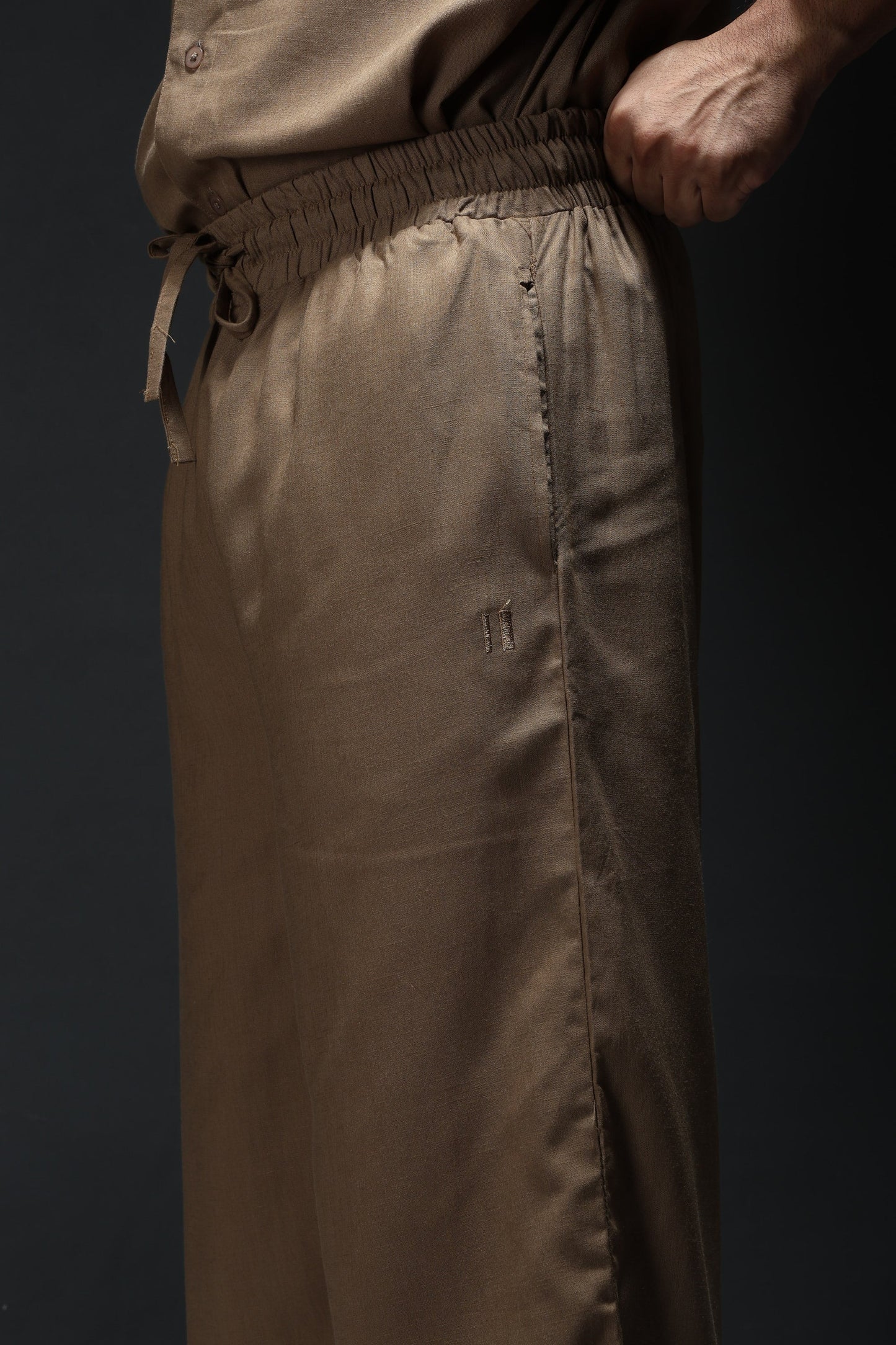 Mocha Brew Linen Pants