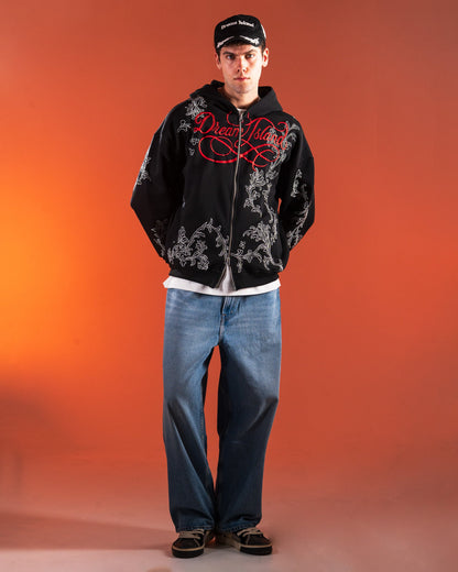 STORM LILY HOODIE - BLACK