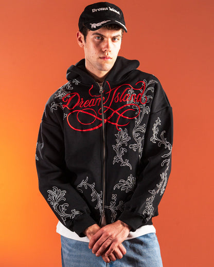STORM LILY HOODIE - BLACK