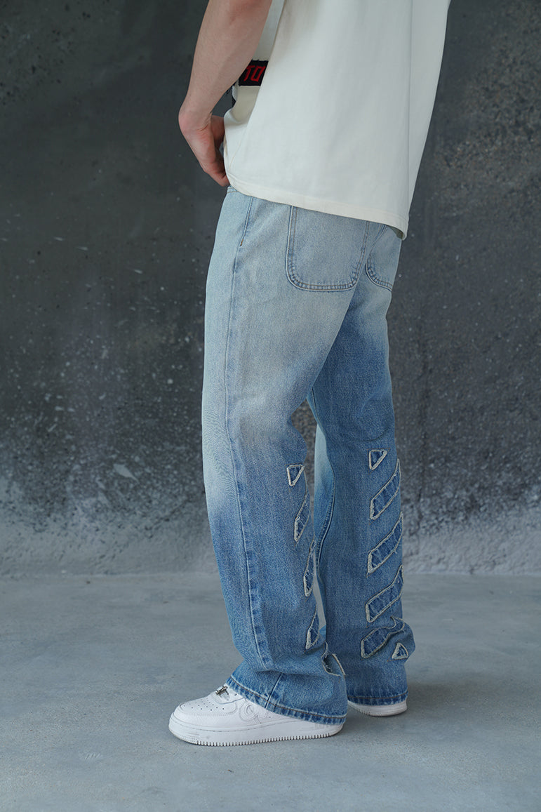BLUE REWORK VALKYRE JEANS