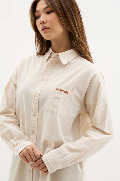 Off-White Linen-Cotton Shirt