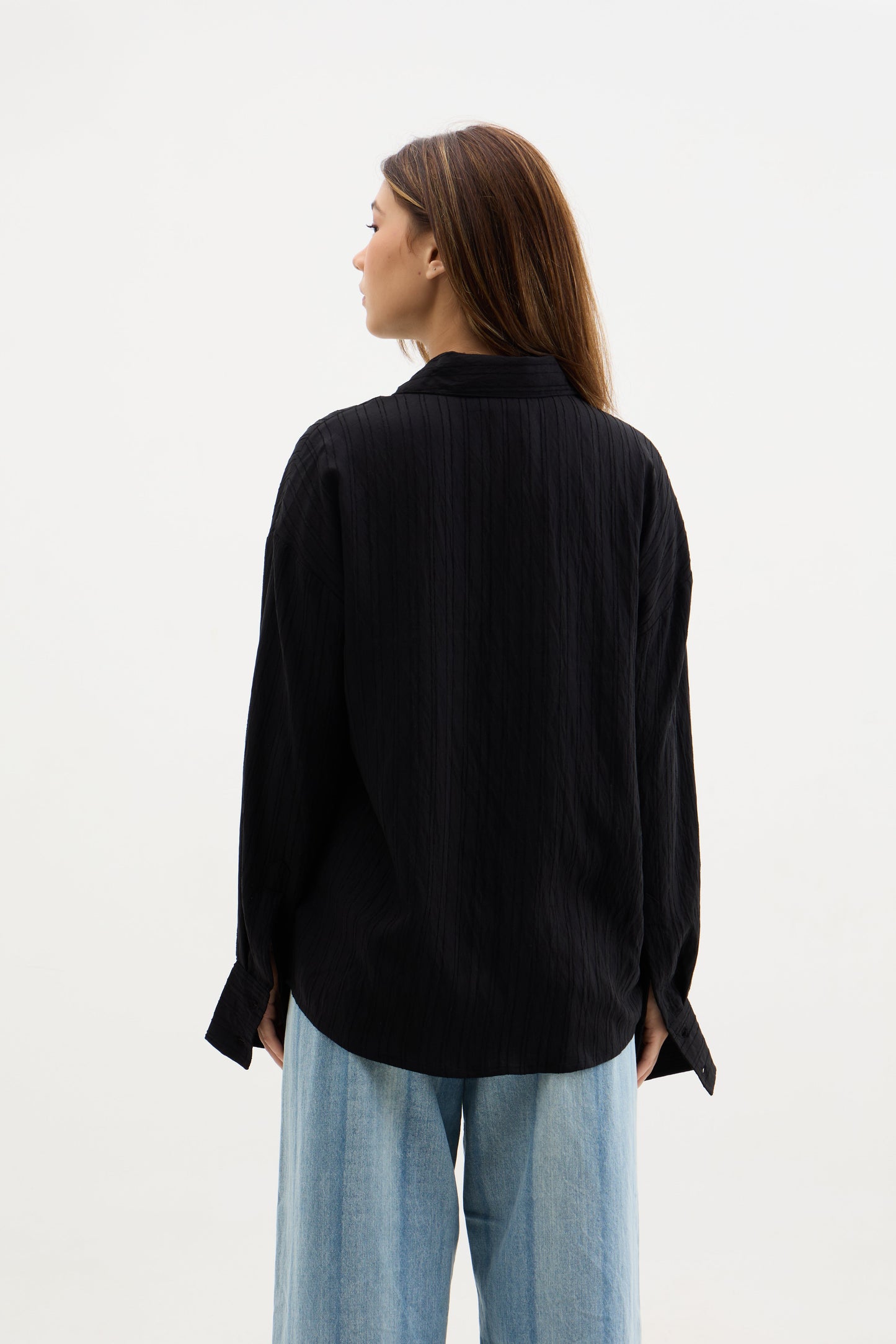Black Raasta Striped Shirt