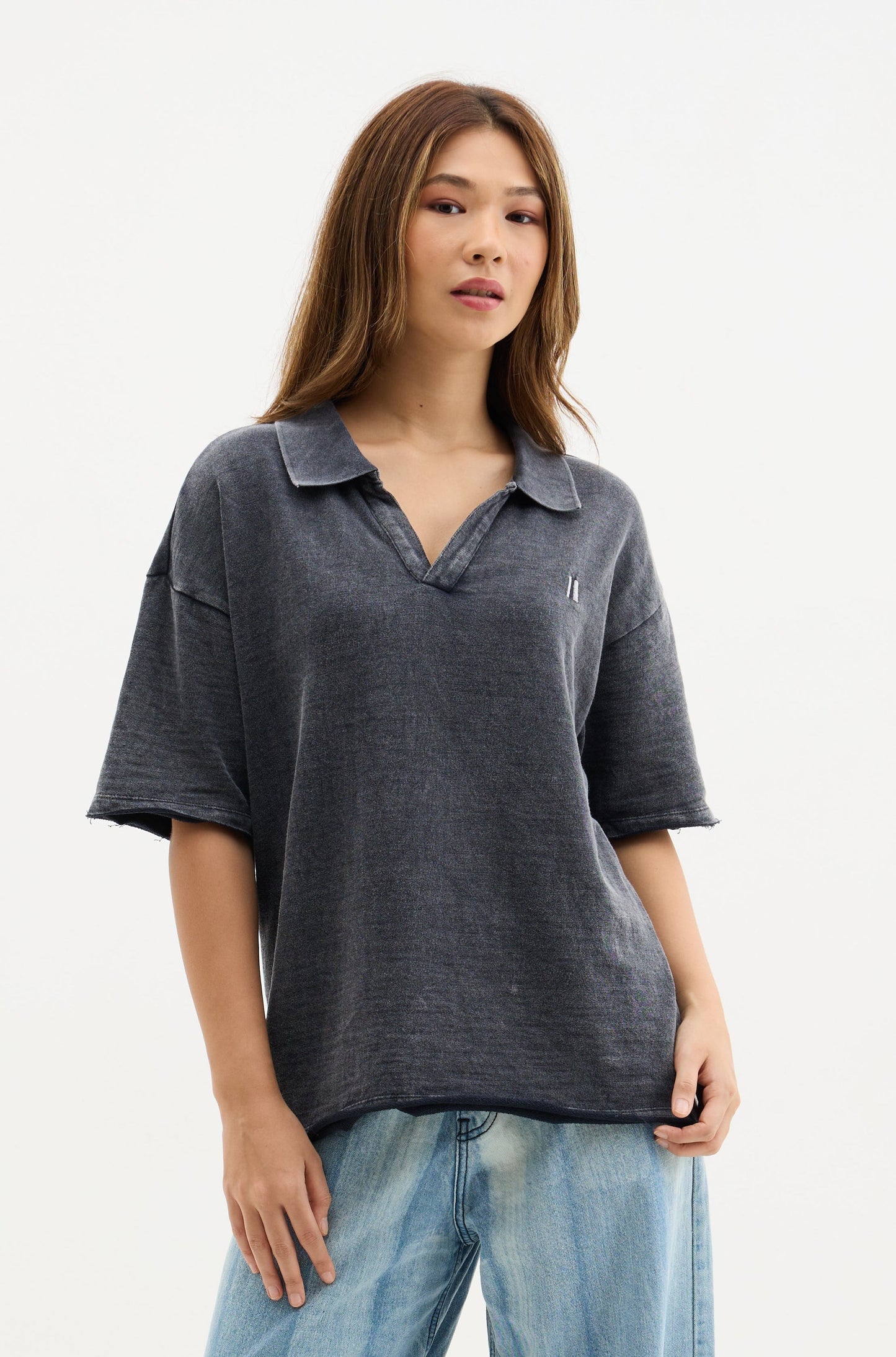 Charcoal Wash Polo