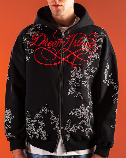 STORM LILY HOODIE - BLACK