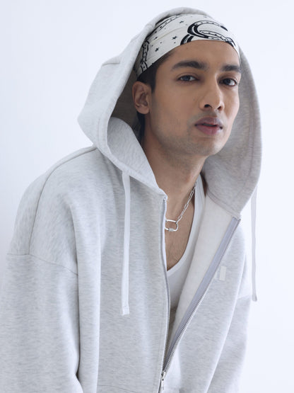 Milange Grey Everyday Zipper Hoodie