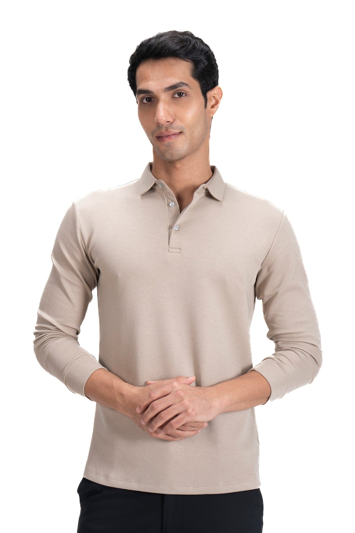 Legacy Polo Sweater - Oatmilk