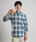 Shirt | Anti Stain Anti Odor Water Repellent   TEALCHECKERED