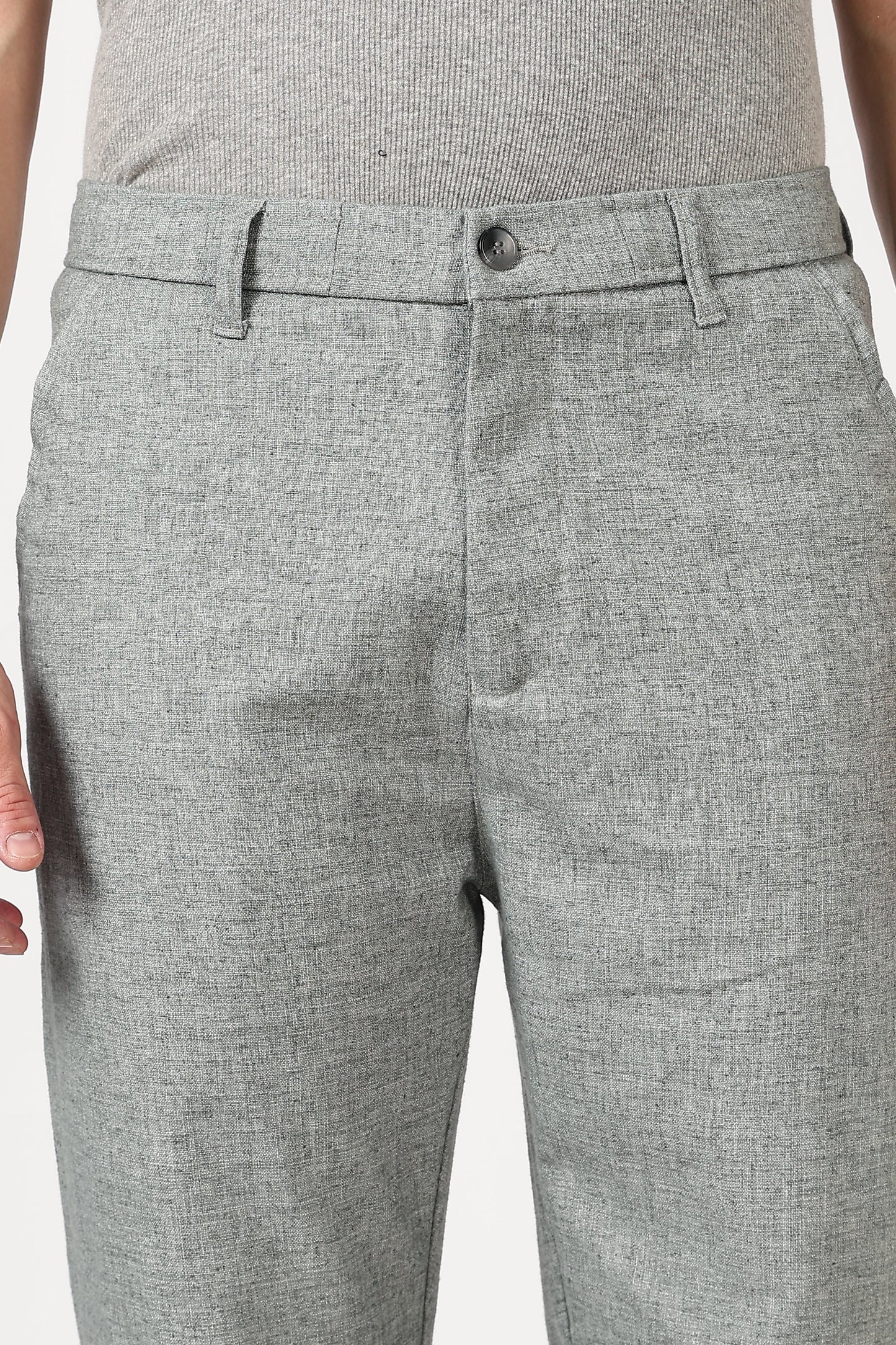 Linen-style 100% Cotton Straight Fit Mint Green Pant | Hamptons at Broadway