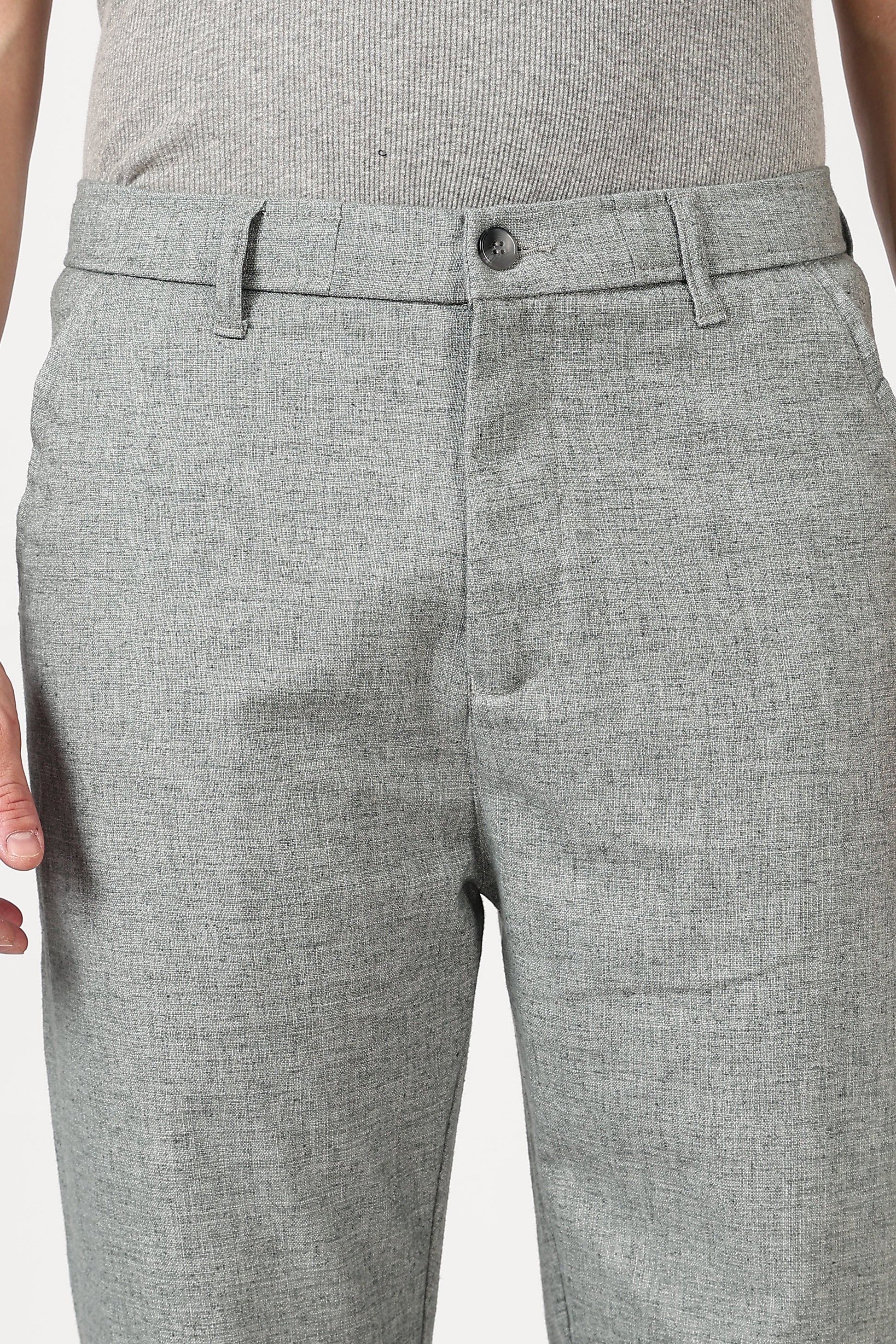 Linen-style 100% Cotton Straight Fit Mint Green Pant | Hamptons at Broadway