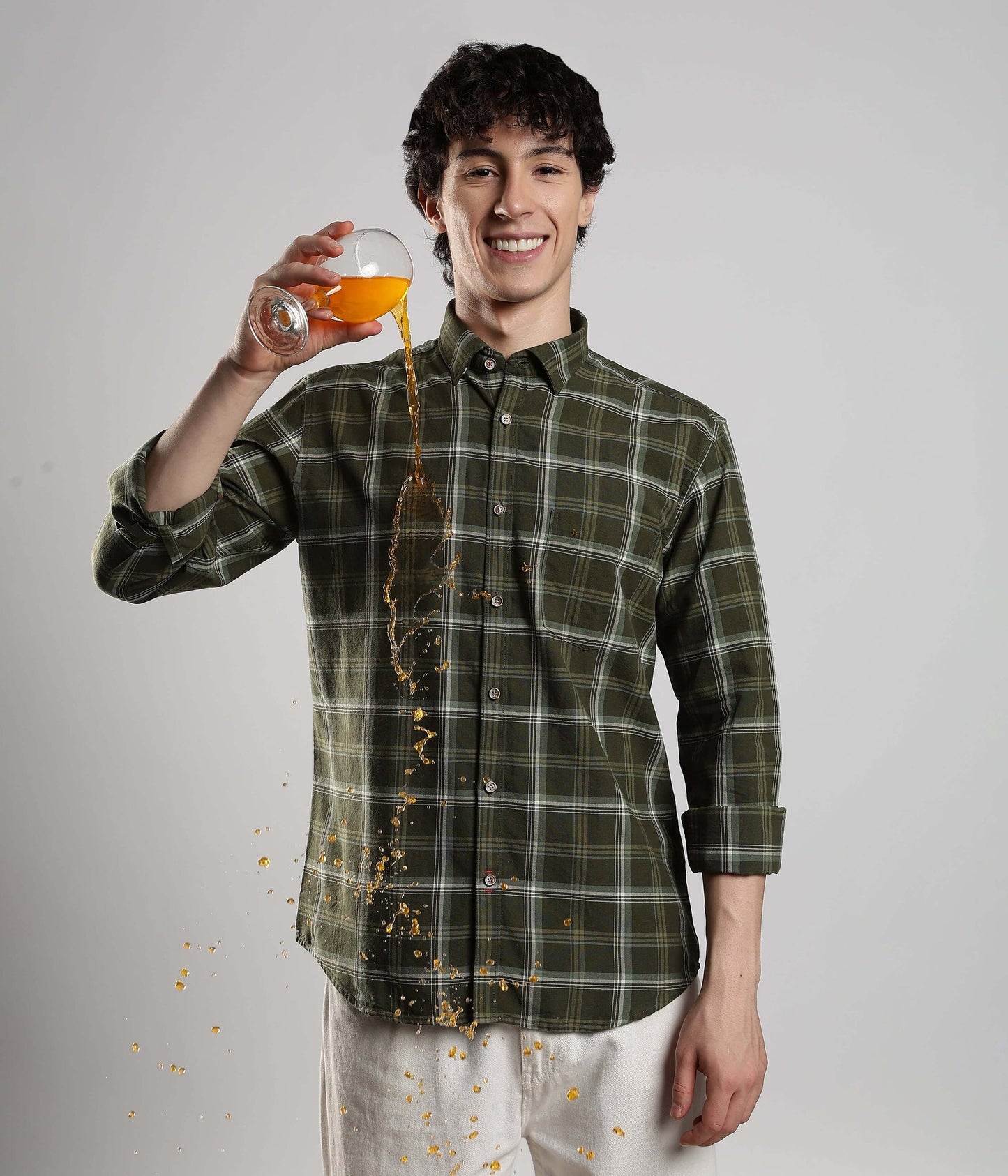 Shirt | Anti Stain Anti Odor Water Repellent   FORESTGREEN