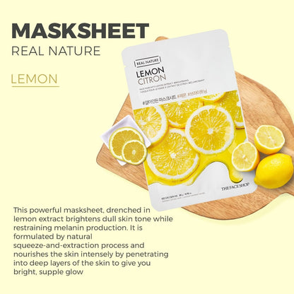 Real Nature Lemon Face Mask 20g