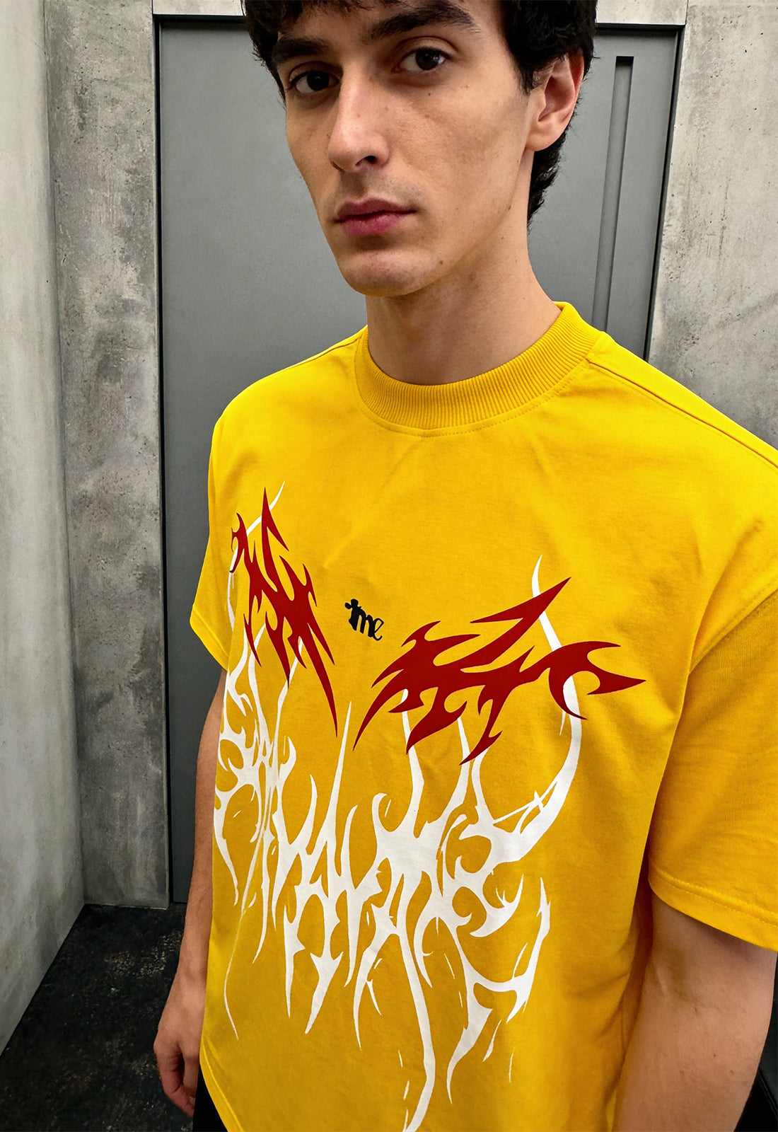 Arcane Yellow Heavyweight-Oversized T-Shirt