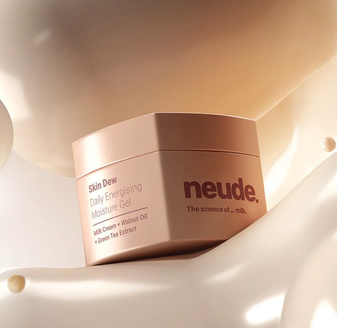 Skin Dew Daily Energising Face Moisturiser Gel for Oil - Free Nourished Skin - Neude Skin