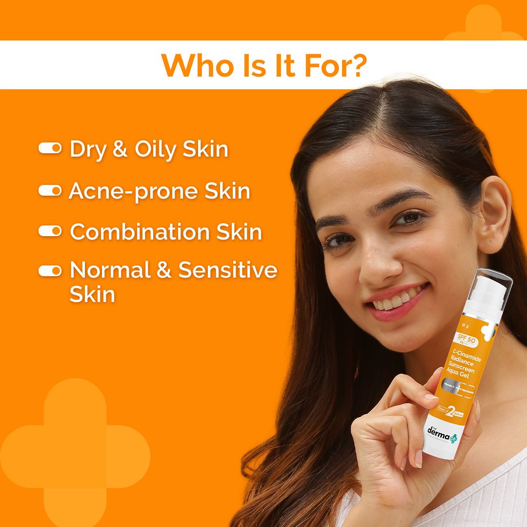 C-Cinamide R Sunscreen AquaGel | The Derma Co. at Broadway