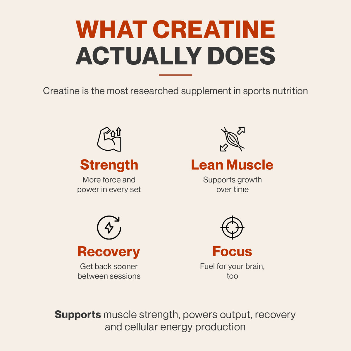 ClearZorb by Miduty, Mouth Dissolving Creatine Monohydrate | Enhanced Muscle Strength, 2 sachets per day for 3g, Natural Orange