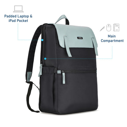  Carriall Aero Black casual laptop backpack 
