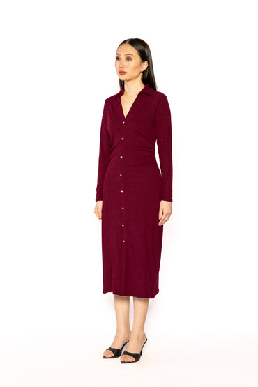 Contemponari-Helen Dress-Wine