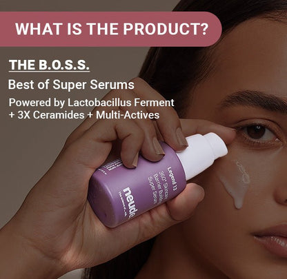 Legend 13 Multiactive Super Face Serum with Lactobacillus Ferment and 3x Ceramides - Neude Skin