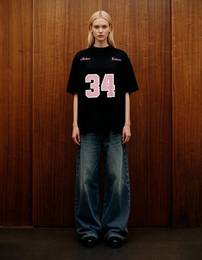 Reimagined Black Oversized T-Shirt