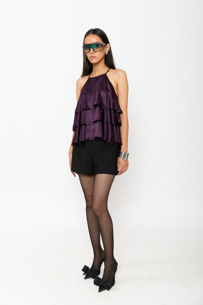 Contemponari-Bittersweet Top-Purple