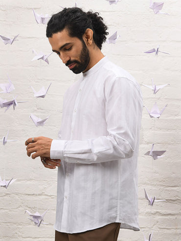 Mandarin Collar Full Sleeve Kurta - Parva
