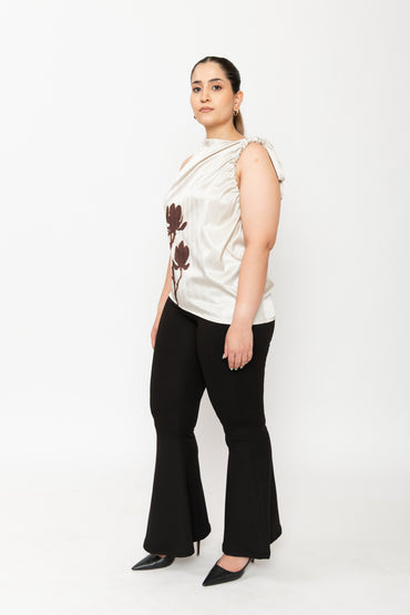 Contemponari-Snowdrop Top-Cream