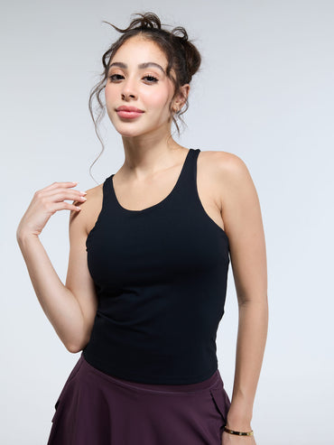 Black Racerback Tank