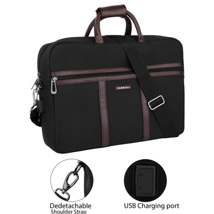 Carriall CLARO Laptop Messenger Bag (Black)