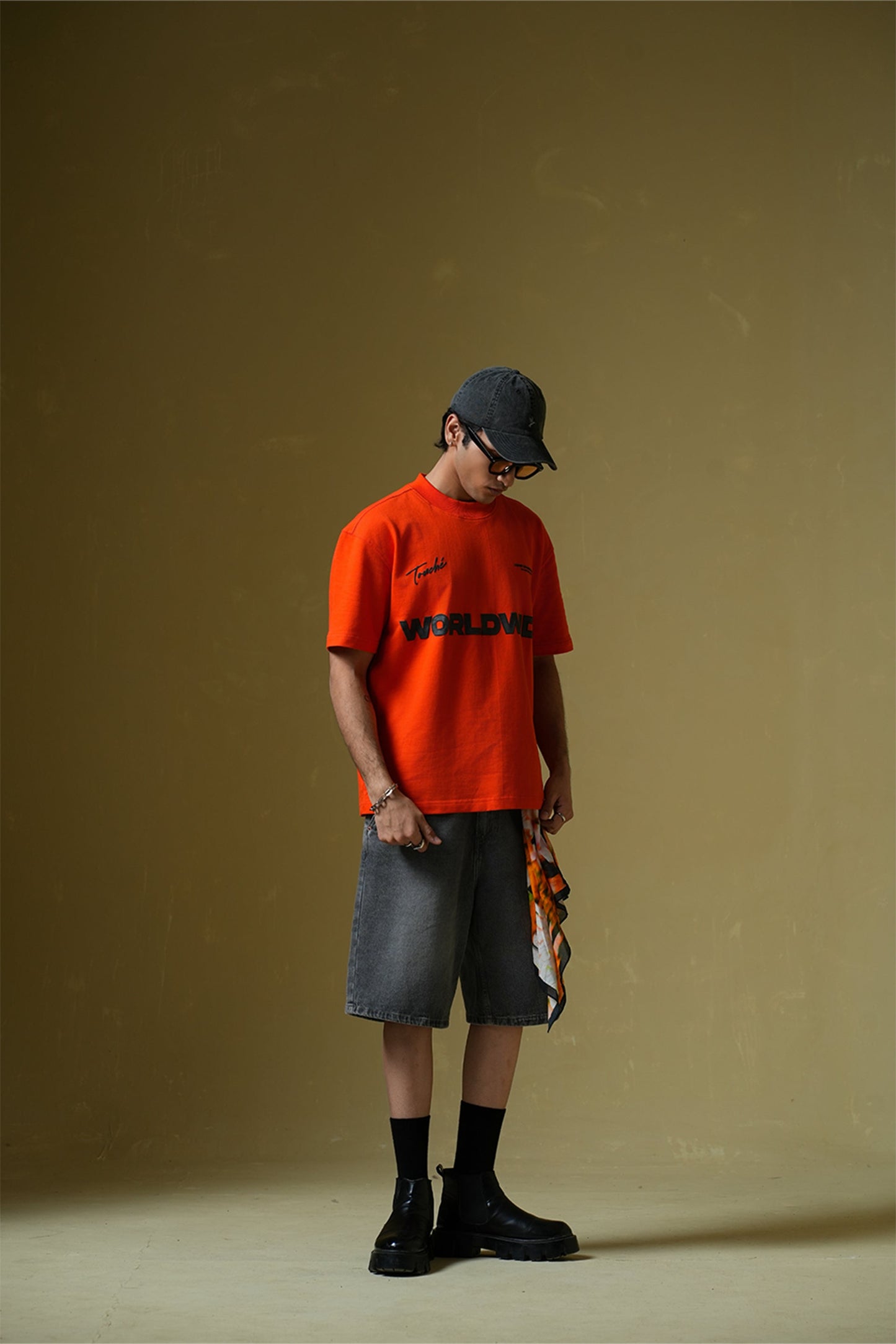 Worldwide Orange Oversized T-Shirt
