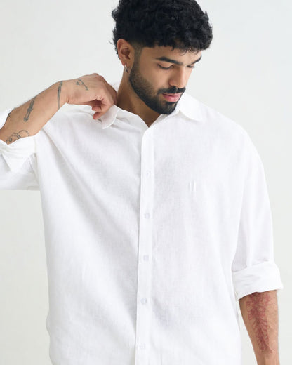 White Linen Shirt