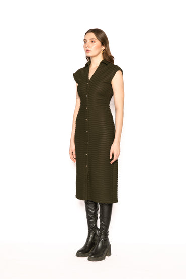 Contemponari-Ursa Dress-Green