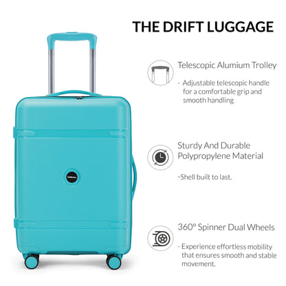 Carriall Drift( PP ) Blue hardsided 28 inch check-in luggage