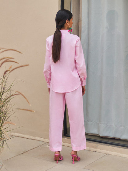 Blush Bloom Cotton Shirt