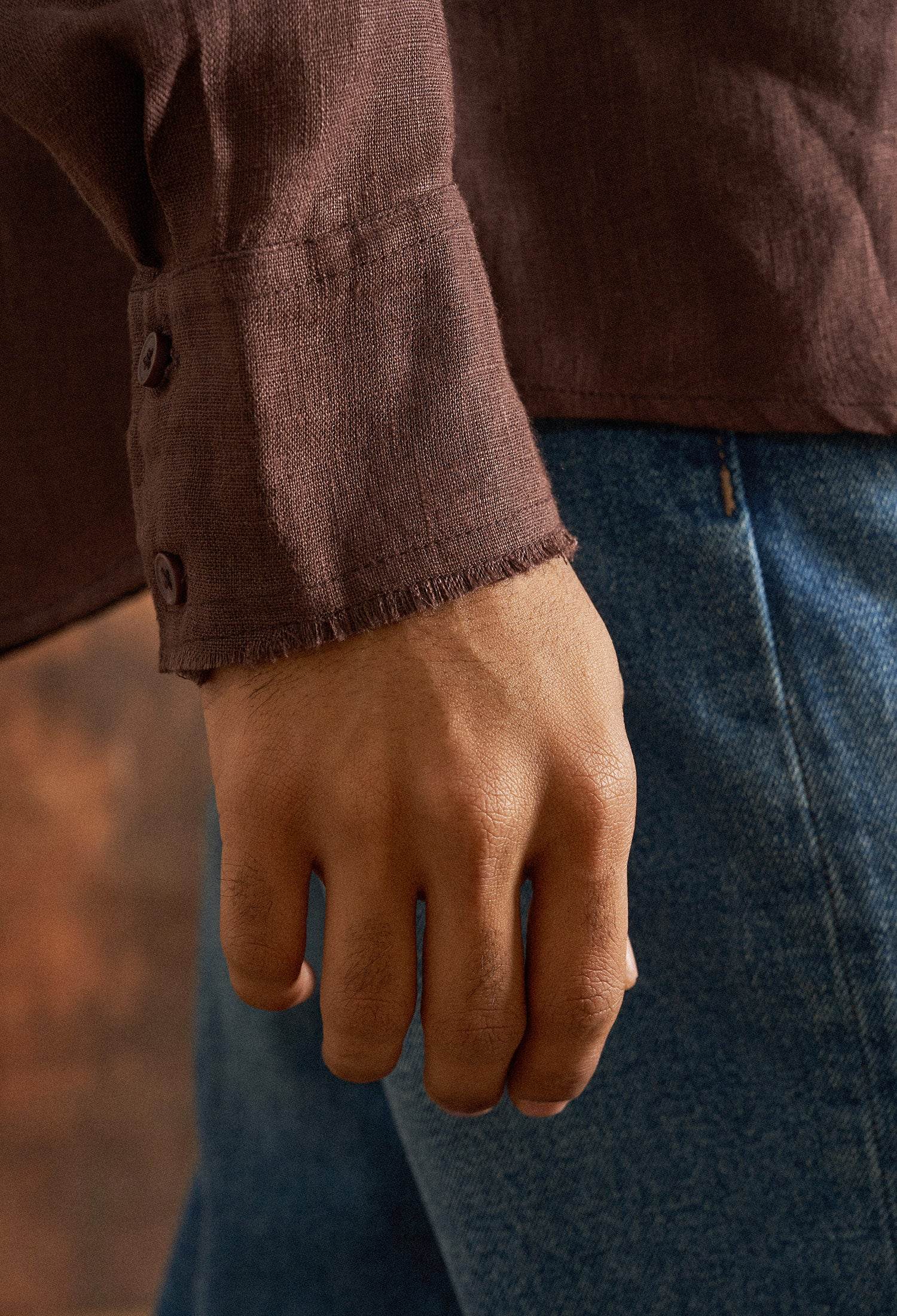 Jasper Stone Linen Shirt - neopalms