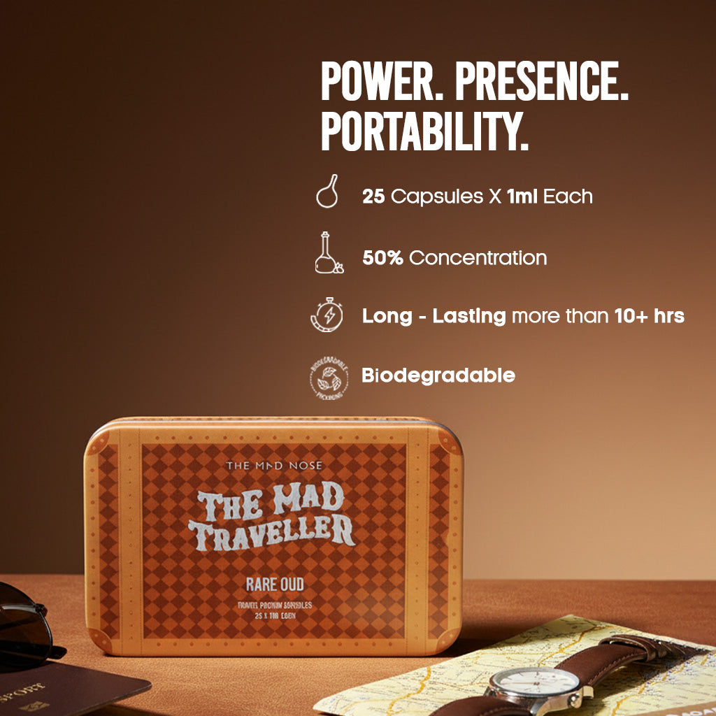 Rare Oud Travel Capsules (25 X 1ML) | The Mad Nose at Broadway