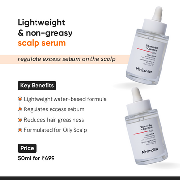 Minimalist Vitamin B6 + Carnitine 03% Scalp Serum 50ml