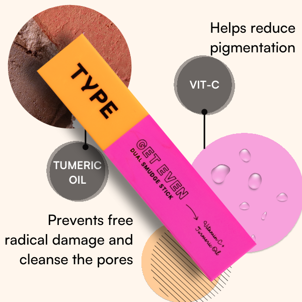Get Even Dual Smudge Highlight + Blush Stick | Type Beauty Inc. at Broadway