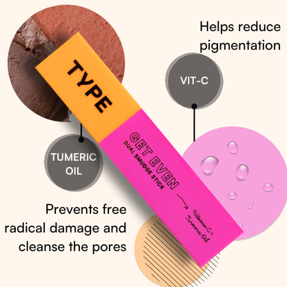 Get Even Dual Smudge Highlight + Blush Stick | Type Beauty Inc. at Broadway