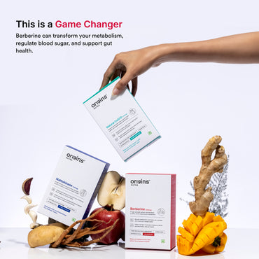 Origins Nutra Berberine |Boost Metabolism & Energy Levels, Help Manage Blood Sugar |Berberine |GMP Certified | For Men & Women | 28 Veg Capsules.