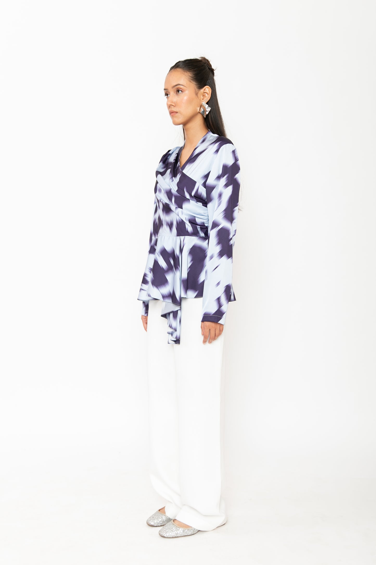 Contemponari-Magnolia Top-Blue